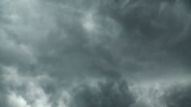 Storm wolken zonder vogels — Stockvideo