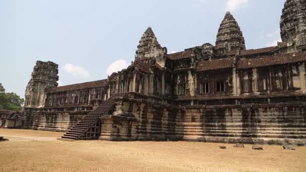 Templo de wat angkor — Vídeo de Stock