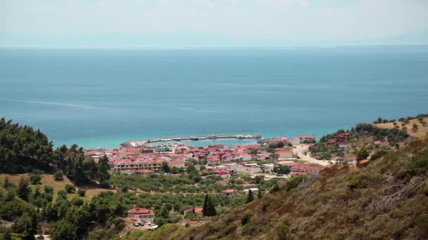 Vue du dessus du village de Nea Skioni 