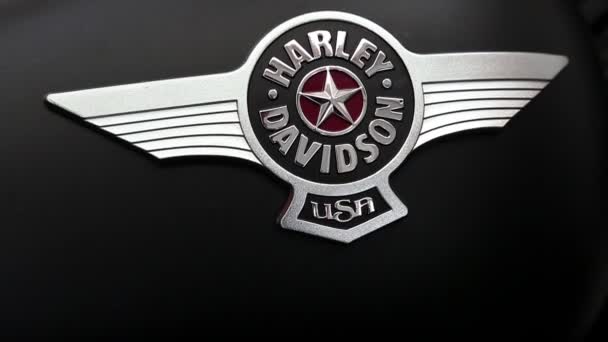 Harley Davidson emblema — Vídeo de stock