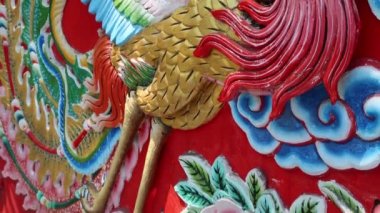 Vinç kuşunun bas-kabartma