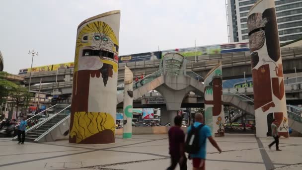 Verkeer in Bangkok — Stockvideo