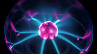 İçinde soy gaz bulunan plazma küresi ve iç küreden dış küreye kadar uzanan lifler. Elektromanyetik etkileşimler parlayan liflerden sorumludur. Aynı zamanda iyonlaştırıcı olarak çalışıyor.