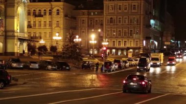 Kiev opera house civarındaki trafik