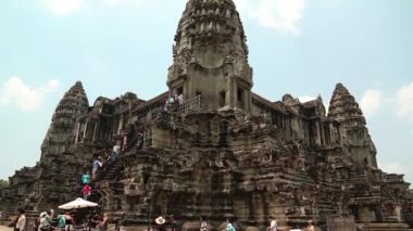İnsanlar Angkor Wat Tapınağı, Kamboçya