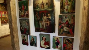 Eski kutsal kişilerin resmi iç Radomysl Kalesi