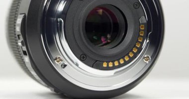 Mikro 4 / 3 makro bağlanmasının yakın görüntüsü