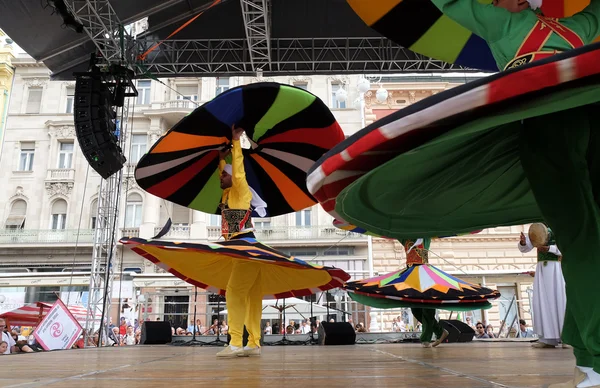 Leden van Al Tannoura Folklore Troupe, Cairo, Egypte — Stockfoto