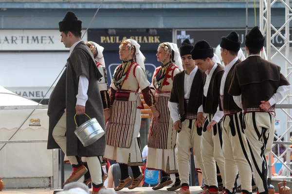 Członków folk grupy Etnos od Skopje, Macedonia — Zdjęcie stockowe