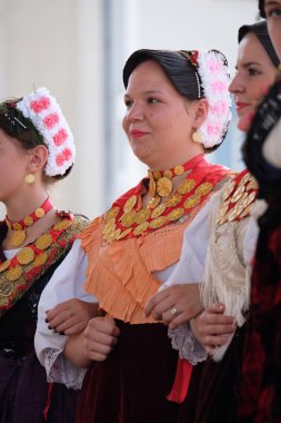 Kolo Donja Bebrina, Hırvatistan Zagreb 50 Uluslararası Folklor Festivali sırasında gelen grup üyeleri halk
