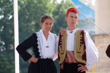 Osojnik, Hırvatistan Zagreb 50 Uluslararası Folklor Festivali sırasında halk grubu üyeleri