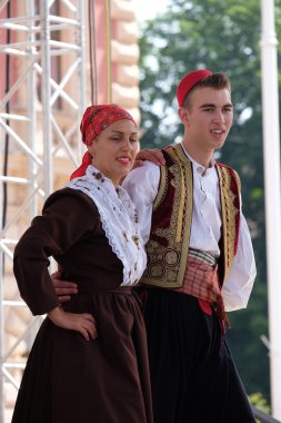 Osojnik, Hırvatistan Zagreb 50 Uluslararası Folklor Festivali sırasında halk grubu üyeleri