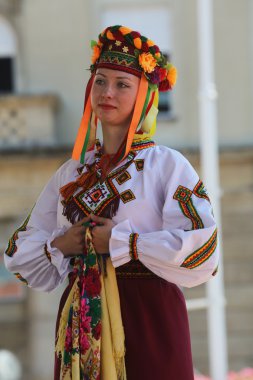 Grup üyeleri halk edmonton (alberta), Kanada Ukrayna dansçılar viter 48 Uluslararası Folklor Festivali, zagreb