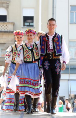 Grup üyeleri halk edmonton (alberta), Kanada Ukrayna dansçılar viter 48 Uluslararası Folklor Festivali, zagreb