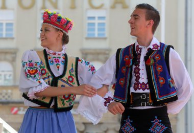Grup üyeleri halk edmonton (alberta), Kanada Ukrayna dansçılar viter 48 Uluslararası Folklor Festivali, zagreb
