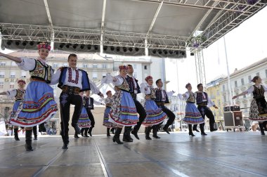 Grup üyeleri halk edmonton (alberta), Kanada Ukrayna dansçılar viter 48 Uluslararası Folklor Festivali, zagreb
