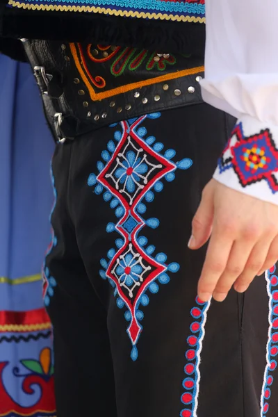 Miembros del grupo folclórico Edmonton (Alberta), bailarines ucranianos Viter de Canadá durante el 48º Festival Internacional de Folclore en Zagreb — Foto de Stock