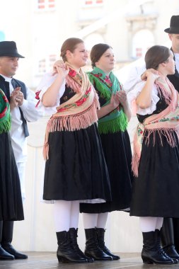 sveta marija, Hırvatistan Zagreb Merkezi 48 Uluslararası Folklor Festivali sırasında halk grupları üyeleri