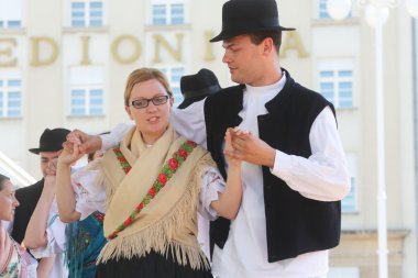 sveta marija, Hırvatistan Zagreb Merkezi 48 Uluslararası Folklor Festivali sırasında halk grupları üyeleri