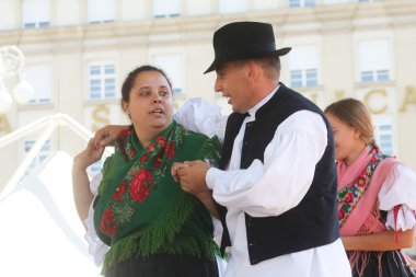 sveta marija, Hırvatistan Zagreb Merkezi 48 Uluslararası Folklor Festivali sırasında halk grupları üyeleri