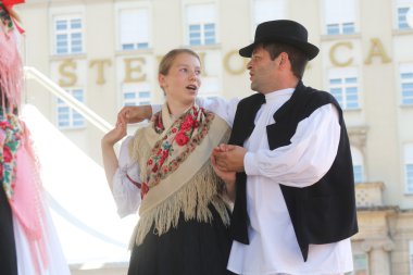 sveta marija, Hırvatistan Zagreb Merkezi 48 Uluslararası Folklor Festivali sırasında halk grupları üyeleri