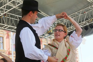 sveta marija, Hırvatistan Zagreb Merkezi 48 Uluslararası Folklor Festivali sırasında halk grupları üyeleri