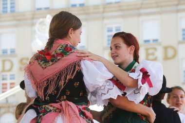 sveta marija, Hırvatistan Zagreb Merkezi 48 Uluslararası Folklor Festivali sırasında halk grupları üyeleri