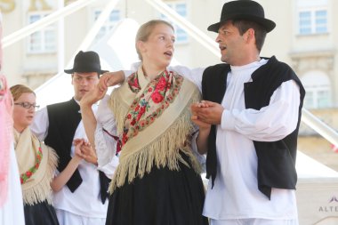 sveta marija, Hırvatistan Zagreb 48 Uluslararası Folklor Festivali sırasında halk grupları üyeleri