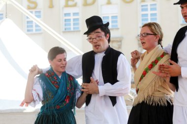sveta marija, Hırvatistan Zagreb 48 Uluslararası Folklor Festivali sırasında halk grupları üyeleri