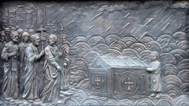 Anıt St. Cyril ve Methodius Üsküp şehir merkezinde