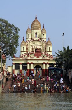 hindu insanlar ghat banyo kolkata dakshineswar kali Tapınağı yakınındaki