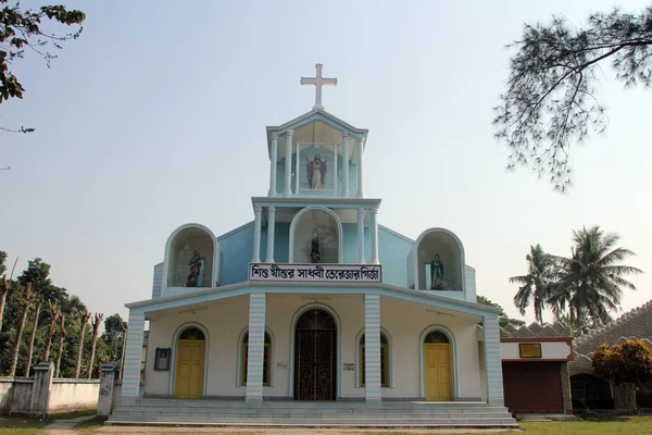 Katolska kyrkan i Basanti, Västbengalen, Indien — Stockfoto