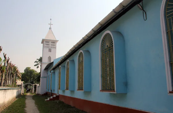 Katolska kyrkan i Basanti, Västbengalen, Indien — Stockfoto