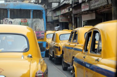 Kolkata, Hindistan klasik Büyükelçi takside.