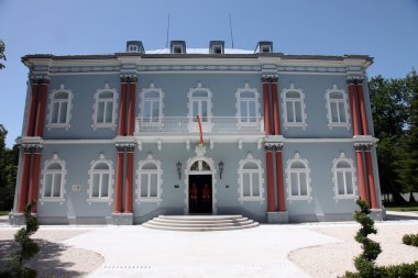 The residence of the President of the Republic of Montenegro, in Cetinje, the old capital of Montenegro clipart