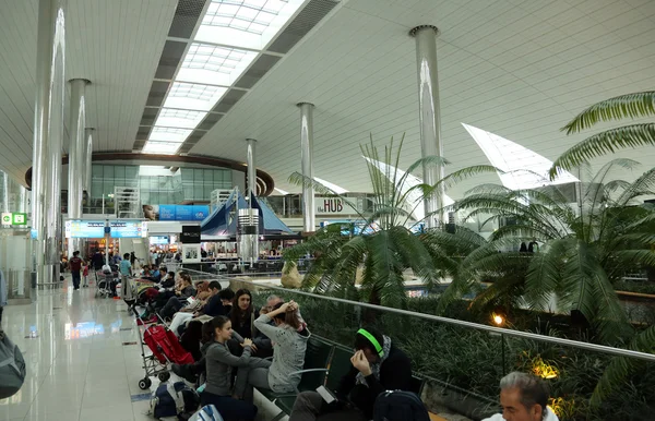 Recreation area in International airport in Dubai, UAE — Stock Photo, Image