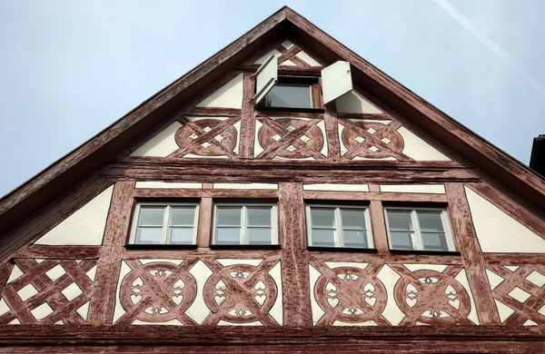 Фахверкові старий будинок в gemunden, Німеччина — стокове фото