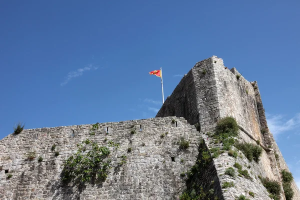 Oude stadsmuren van de budva, montenegro — Stockfoto