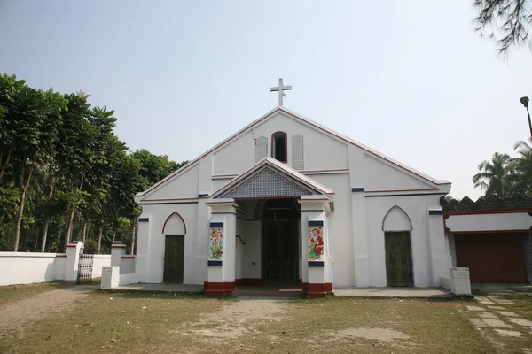 Den katolska kyrkan i basanti, Västra bengal, Indien — Stockfoto