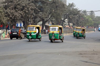 Üç - tekerlek tuk-tuk taksi Kolkata, Hindistan