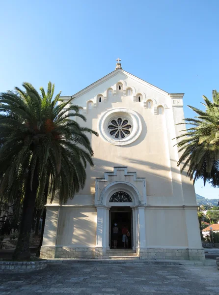 Katolik Kilisesi Saint Jerome, Herceg Novi, Karadağ — Stok fotoğraf