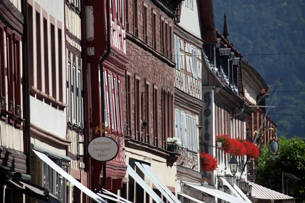 Vecchia casa a graticcio a Miltenberg, Germania — Foto Stock