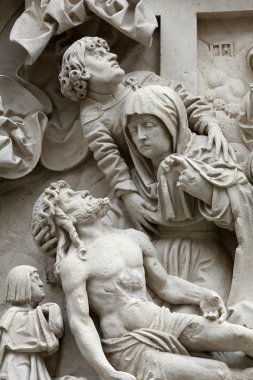 Lamentation of Christ, St Stephen's Cathedral in Vienna clipart