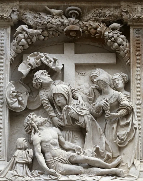 Opłakiwanie Chrystusa, Katedra St Stephen w Wiedniu — Zdjęcie stockowe