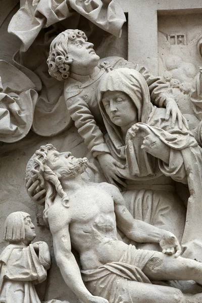 Opłakiwanie Chrystusa, Katedra St Stephen w Wiedniu — Zdjęcie stockowe
