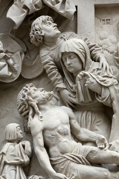 Lamentation of Christ, St Stephen's Cathedral in Vienna — Stock Photo, Image