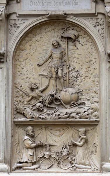 复活的基督，在维也纳圣史蒂芬大教堂 — 图库照片