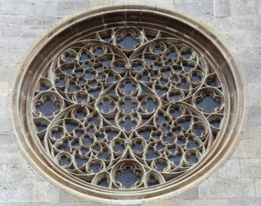 Gül pencere St Stephens Katedrali'ne Viyana'da üzerinde