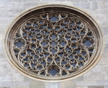 Gül pencere St Stephens Katedrali'ne Viyana'da üzerinde