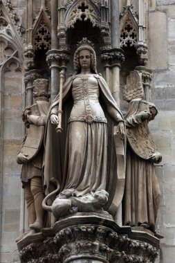 St Stephen'ın katedral Viyana'da saint heykeli